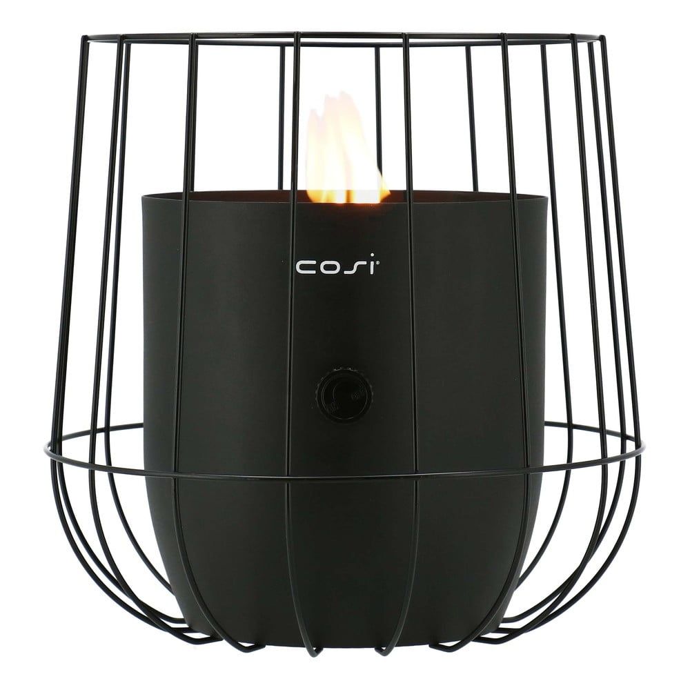 Čierna plynová lampa Cosi Basket, výška 31 cm - Bonami.sk