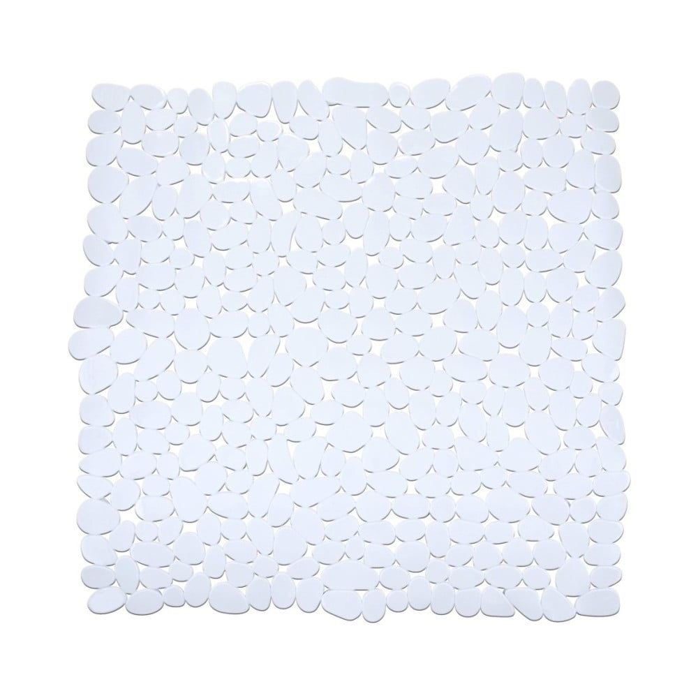 Biela protišmyková kúpeľňová podložka Wenko Drop, 54 × 54 cm - Bonami.sk