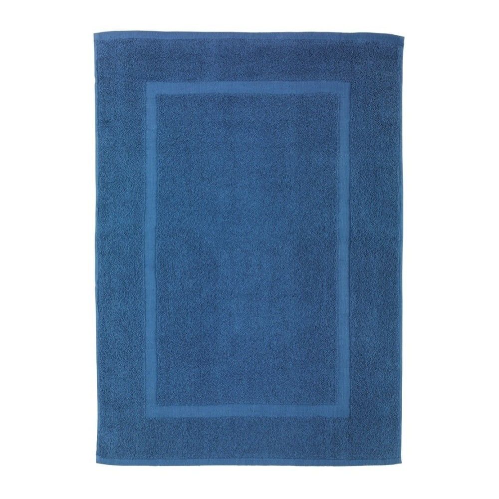 Modrá bavlnená kúpeľňová predložka Wenko Slate, 50 × 70 cm - Bonami.sk