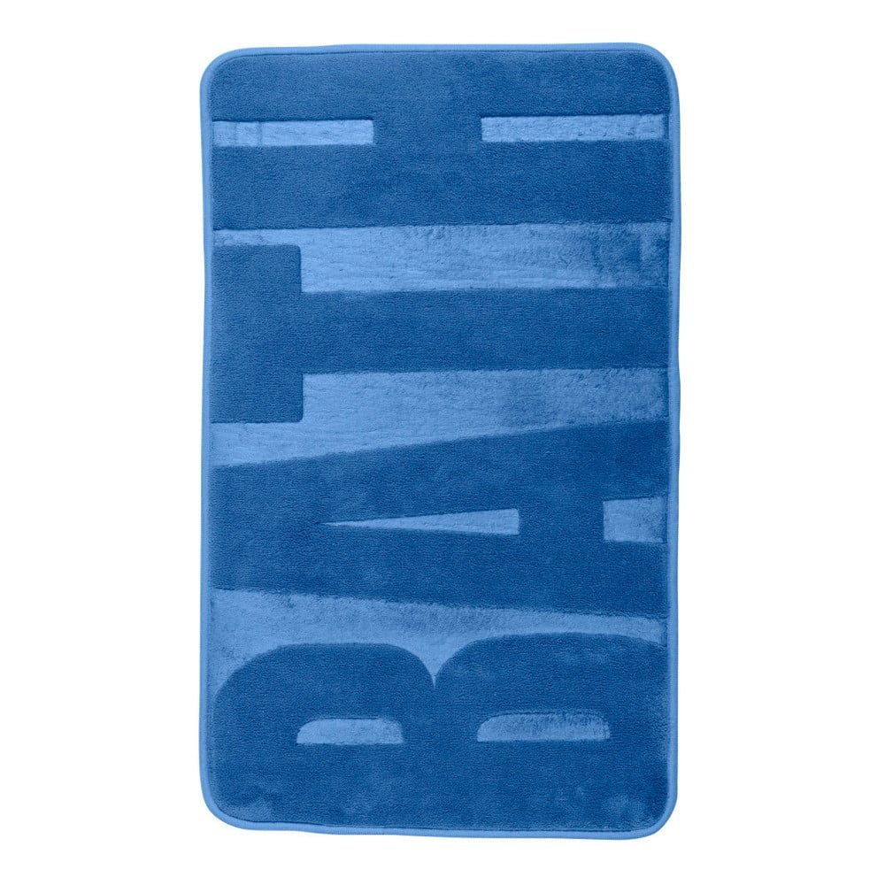 Modrá kúpeľňová predložka s pamäťovou penou Wenko, 80 × 50 cm - Bonami.sk