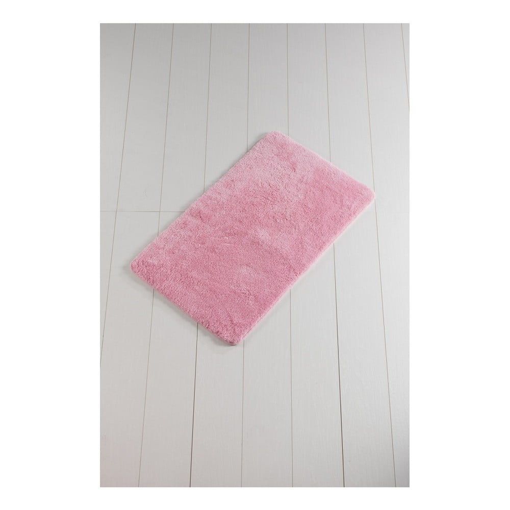 Ružová kúpeľňová predložka Lenso Lungo, 100 × 60 cm - Bonami.sk
