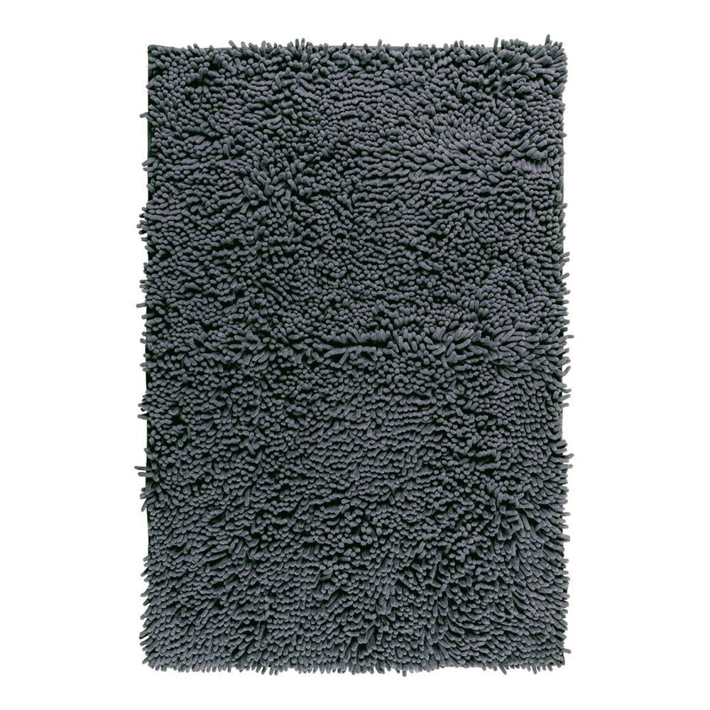 Sivá kúpeľňová predložka Wenko Chenille, 80 × 50 cm - Bonami.sk