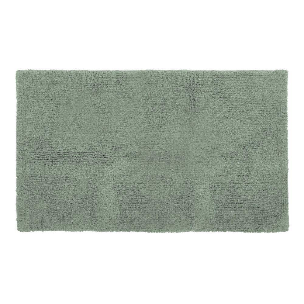 Zelená bavlnená kúpeľňová predložka Tiseco Home Studio Luca, 60 x 100 cm - Bonami.sk