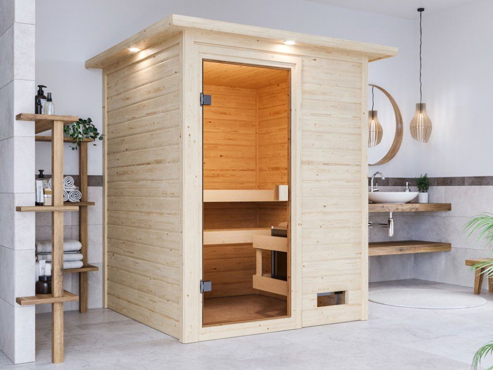 Interiérová finská sauna 145 x 145 cm Dekorhome - dekorhome.sk