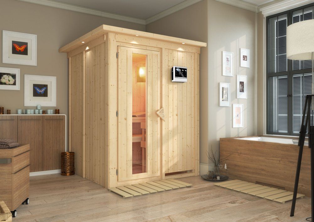 Interiérová fínska sauna 151 x 151 cm Dekorhome - dekorhome.sk