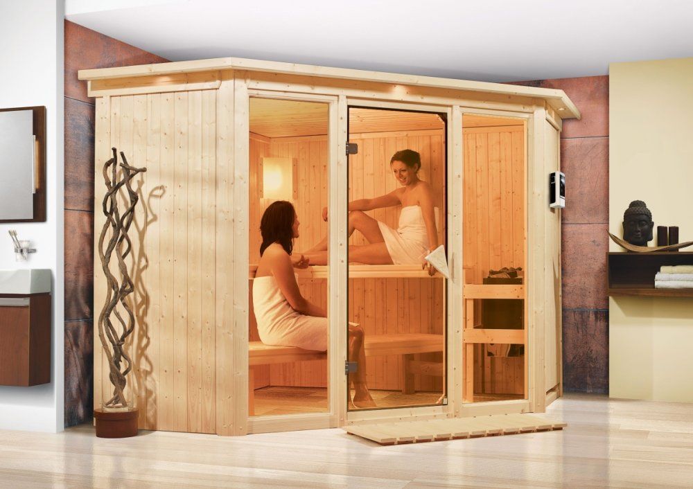 Interiérová fínska sauna 245 x 245 cm Dekorhome - dekorhome.sk