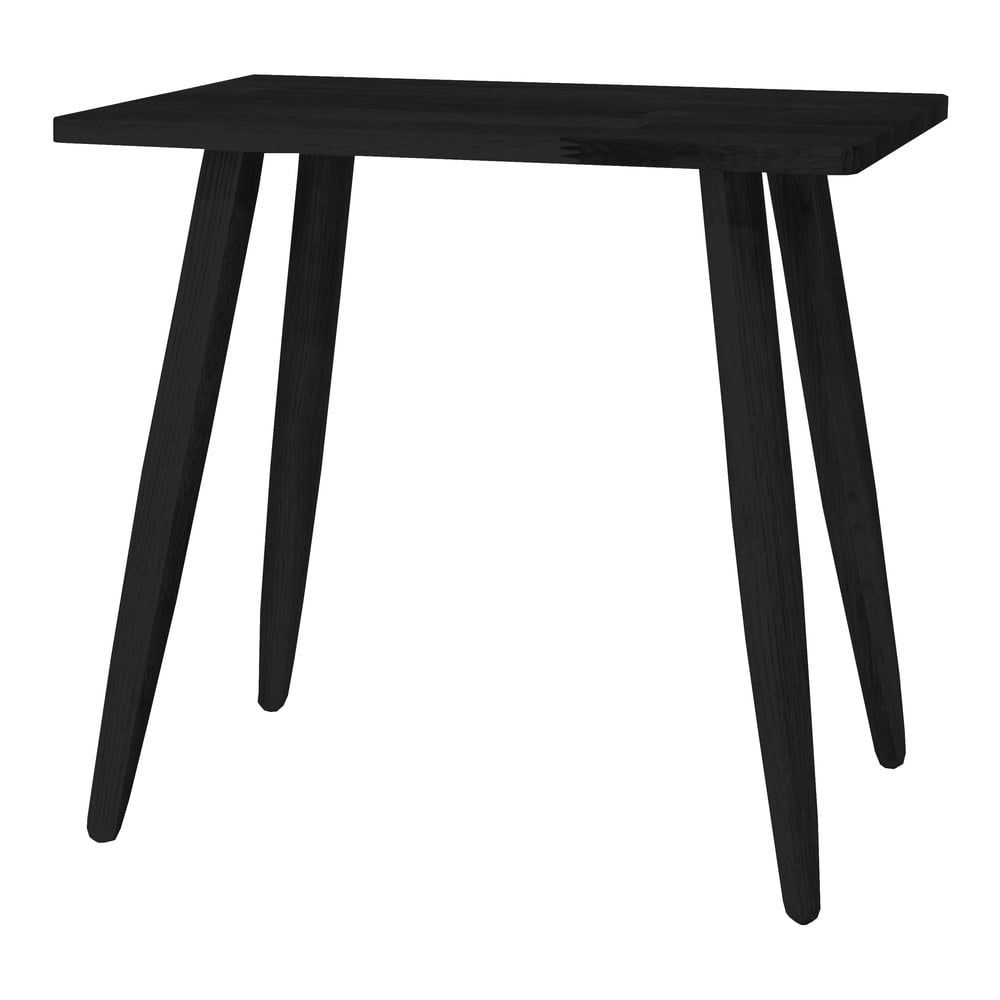 Čierna stolička z dubového dreva Canett Uno - Bonami.sk