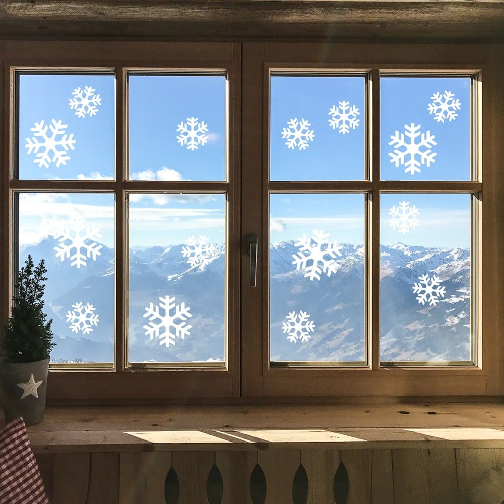 Elektrostatická vianočná samolepka Ambiance Bright White Snow - Bonami.sk