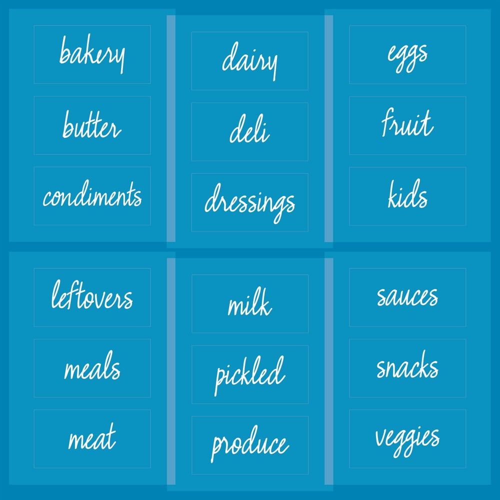 Nálepky na potraviny do mrazničky iDesign The Home Edit - Bonami.sk