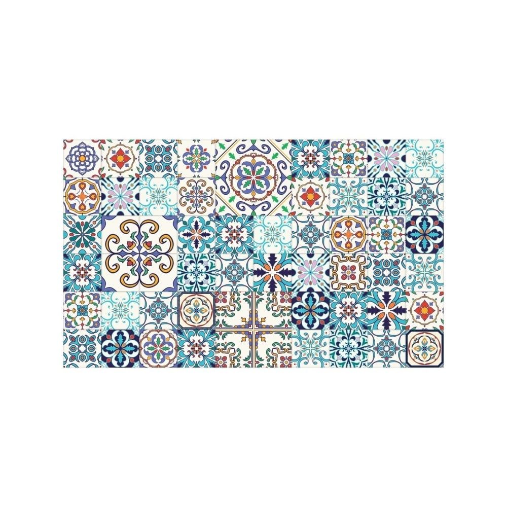 Sada 60 nástenných samolepiek Ambiance Tiles Azulejos Antibes, 10 × 10 cm - Bonami.sk