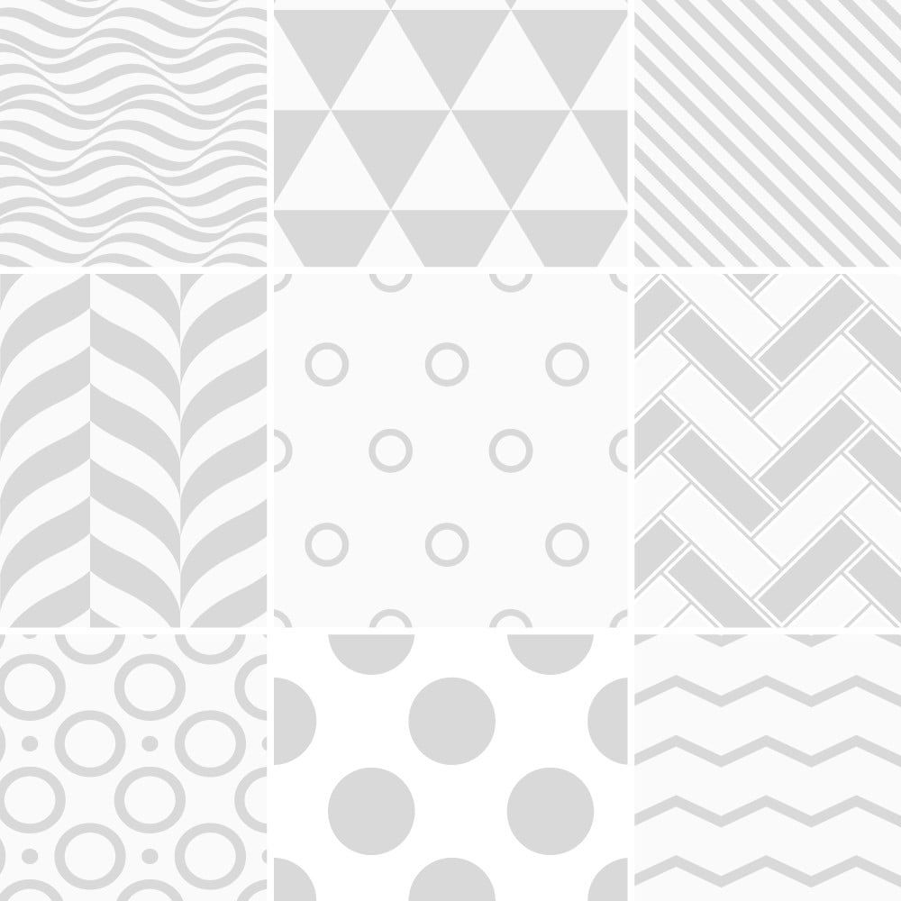 Sada 9 nástenných samolepiek Ambiance Cement Tiles Scandinavian Finnish, 10 × 10 cm - Bonami.sk