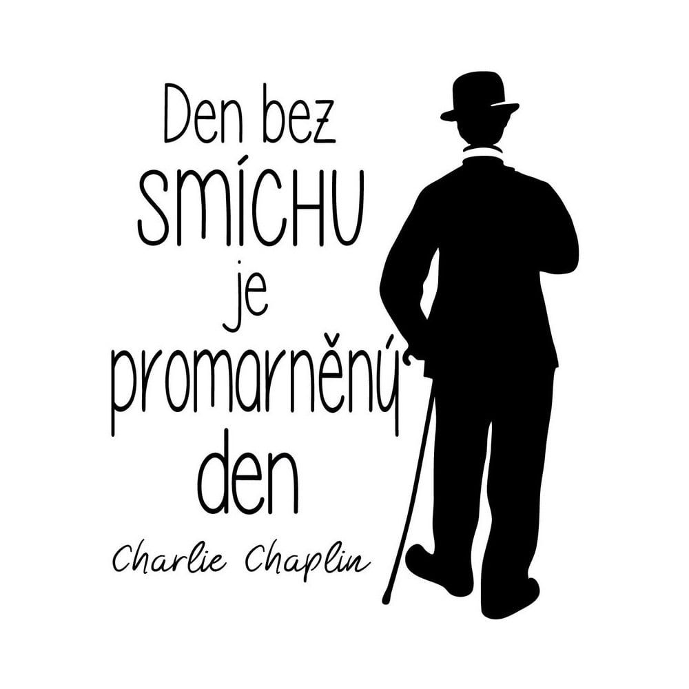 Samolepka na stenu s citátom Ambiance Charlie Chaplin - Bonami.sk
