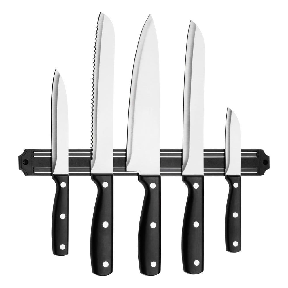 Set 5 nožov a magnetického držiaka Premier Housewares Magnetic - Bonami.sk