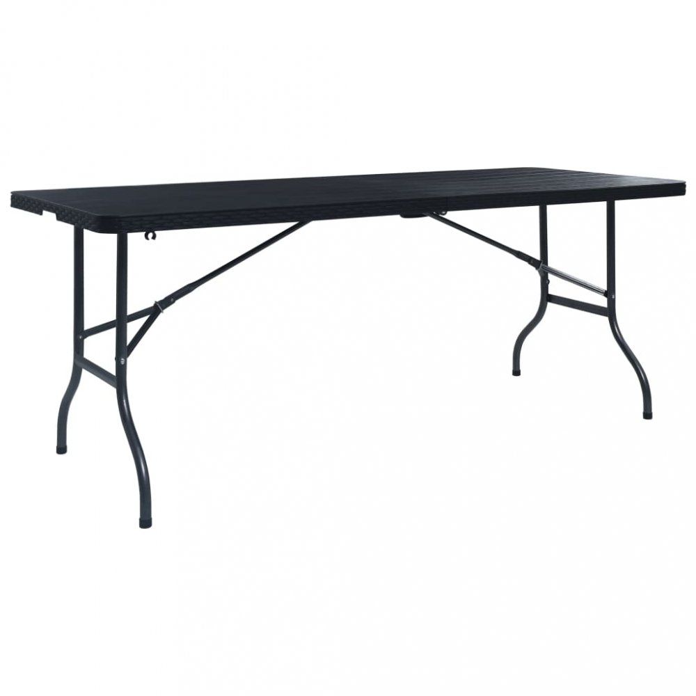 Skladací záhradný stôl 180 cm čierna Dekorhome - dekorhome.sk