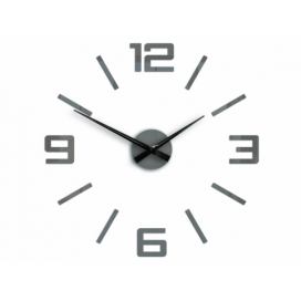 3D nalepovací hodiny Reden 60x60 cm šedé