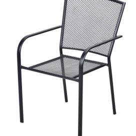 DEOKORK Kovová stolička TOLEDO (čierna)