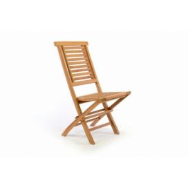 Divero Hantown 36876 Skladacia záhradná stolička - teakové drevo