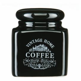 Čierna dóza na kávu Premier Housewares Vintage Home