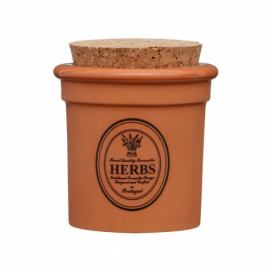 Dóza z terakoty Premier Housewares Herbs, ⌀ 7 x 9 cm