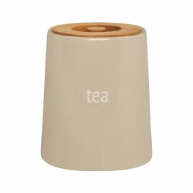 Krémová dóza na čaj s bambusovým vrchnákom Premier Housewares Fletcher, 800 ml