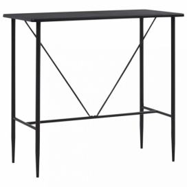 Barový stôl 120x60 cm Dekorhome Čierna