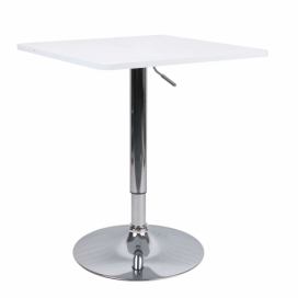 Barový stôl FLORIAN 2 NEW biela / chróm Tempo Kondela
