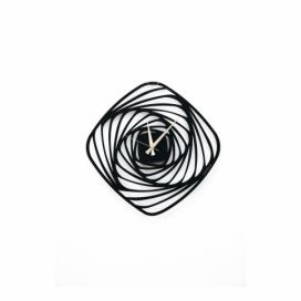 Čierne kovové nástenné hodiny Girdap, ⌀ 50 cm