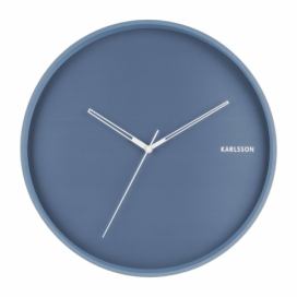 Modré nástenné hodiny Karlsson Hue, ø 40 cm