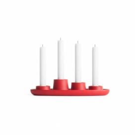 Svietniky a stojany na sviečky Červené