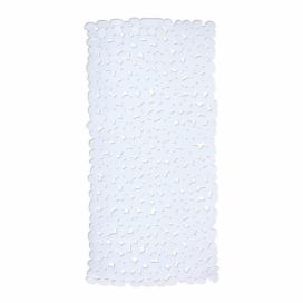 Biela protišmyková kúpeľňová podložka Wenko Drop, 71 × 36 cm