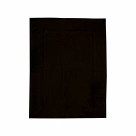 Čierna bavlnená kúpeľňová predložka Wenko, 50 × 70 cm