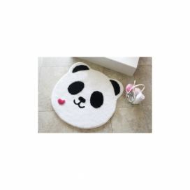 Kúpeľňová predložka s motívom pandy Panda Shape, Ø 90 cm
