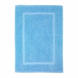 Modrá bavlnená kúpeľňová predložka Wenko Serenity, 50 × 70 cm