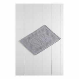 Sivá kúpeľňová predložka Carrisma Mento, 70 × 50 cm