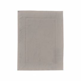 Sivobéžová bavlnená kúpeľňová predložka Wenko, 50 × 70 cm