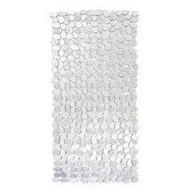 Transparentná protišmyková kúpeľňová podložka Wenko Drop, 71 × 36 cm