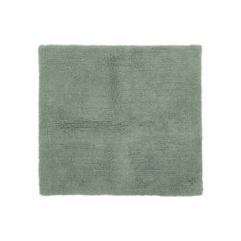 Zelená bavlnená kúpeľňová predložka Tiseco Home Studio Luca, 60 x 60 cm