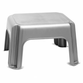 Sivá stolička Addis Step Stool Metallic