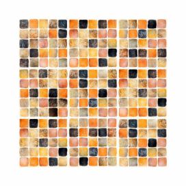 Sada 9 nástenných samolepiek Ambiance Wall Decal Tiles Mosaics Sanded Grade, 15 × 15 cm