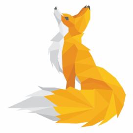 Samolepka Ambiance Origami Foxie