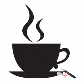 Set popisovateľnej samolepky a fixky Ambience Coffee