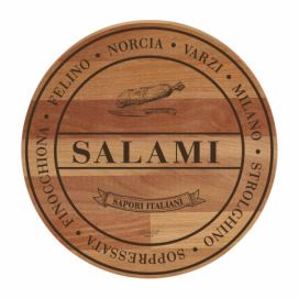 Doska na krájanie z bukového dreva Bisetti Broad Salami, ø 30 cm