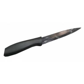 Kuchynský nôž 22,5 cm čierny mramor