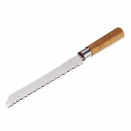 Nôž na pečivo Unimasa z antikoro ocele a bambusu, dĺžka 32,5 cm