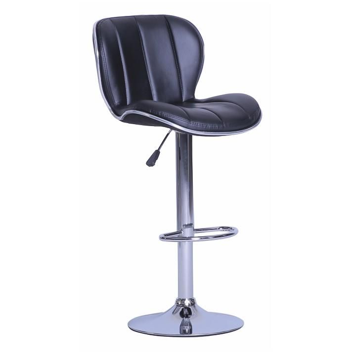 Barová židle, černá / chromovaná, DUENA 0000183148 Tempo Kondela - dekorhome.sk