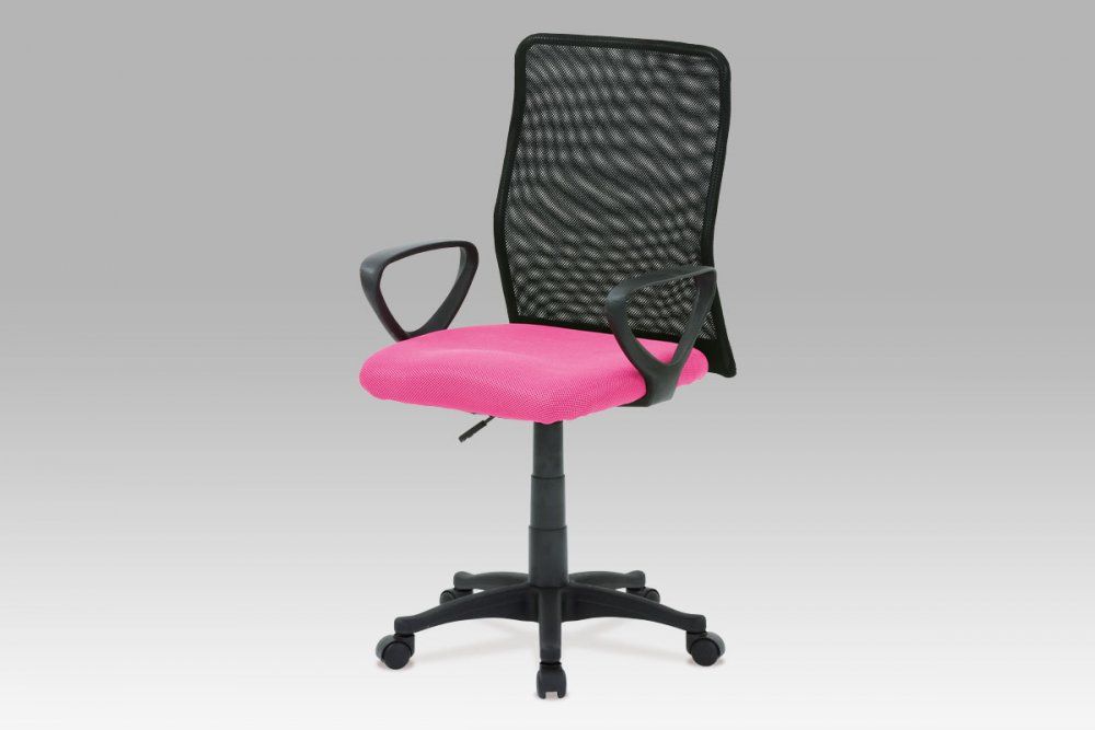 Kancelárska stolička KA-B047 látka / plast Autronic Ružová - dekorhome.sk