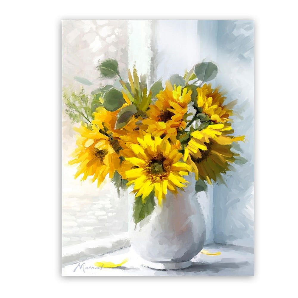 Obraz Styler Canvas Flowers Sunflowers, 60 × 80 cm - Bonami.sk