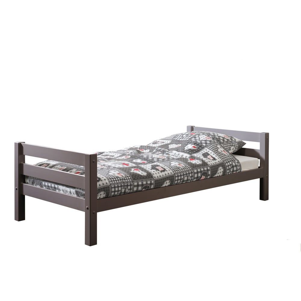 Sivá detská posteľ Vipack Pino, 90 × 200 cm - Bonami.sk