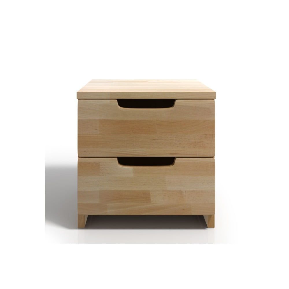 Nočný stolík z bukového dreva s 2 zásuvkami Skandica Spectrum - Bonami.sk