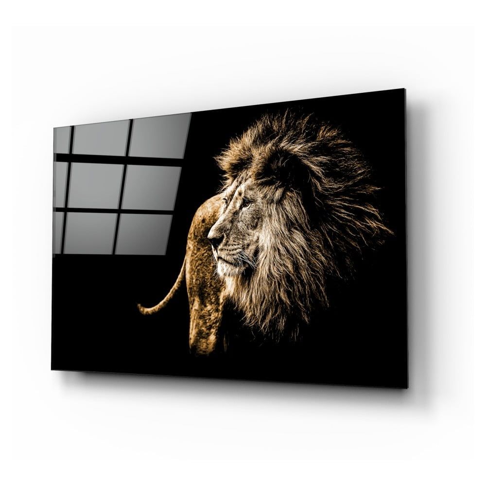 Sklenený obraz Insigne Majestic Lion, 110 x 70 cm - Bonami.sk